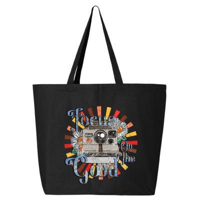 Photography Retro Camera Focus On The Good Photographer Life Cool Gift 25L Jumbo Tote
