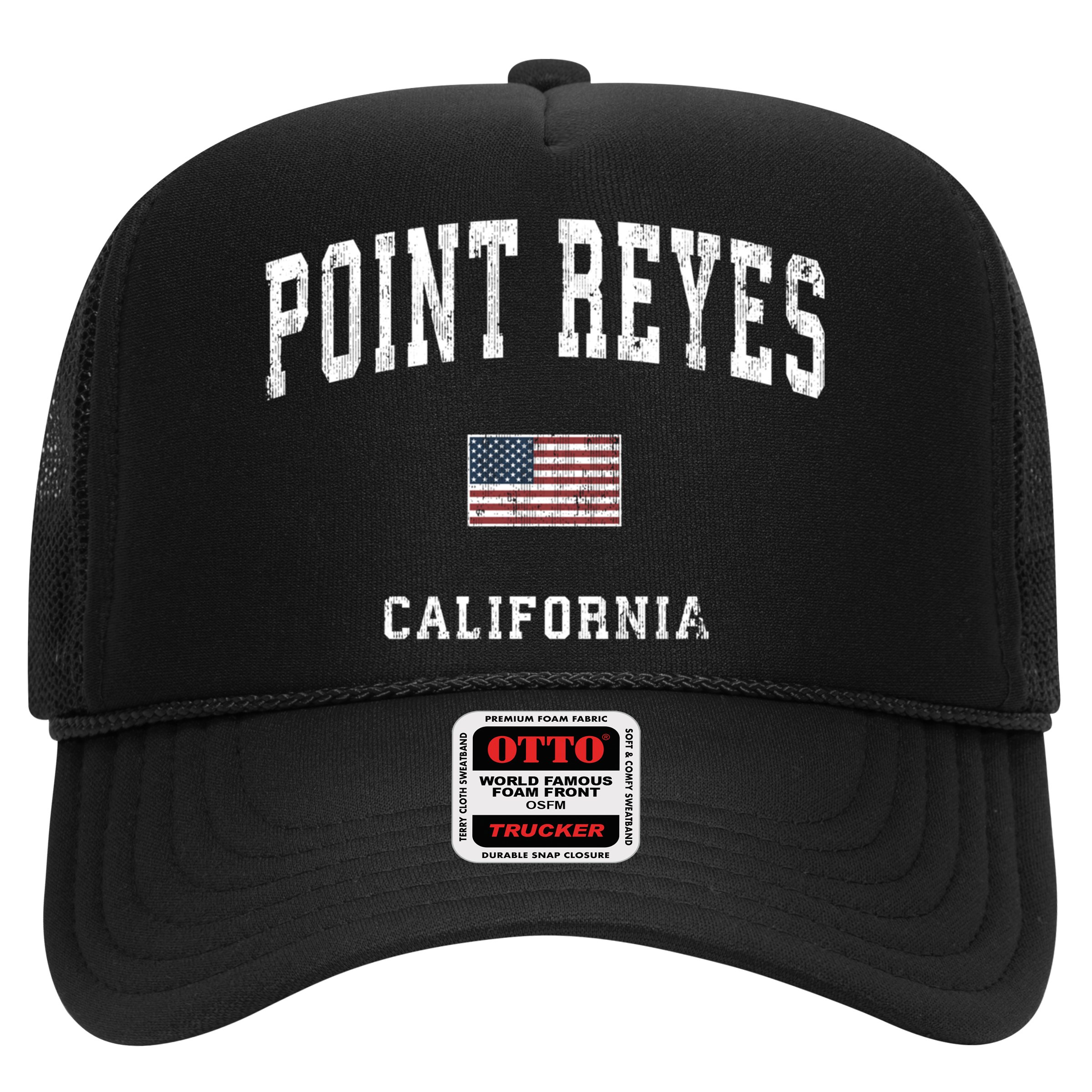 Point Reyes California Ca Vintage American Flag Sports Cute Gift Hat