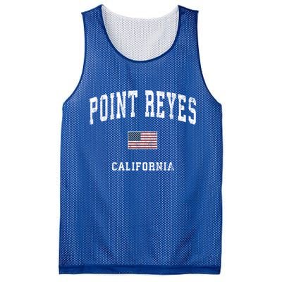 Point Reyes California Ca Vintage American Flag Sports Cute Gift Mesh Reversible Basketball Jersey Tank
