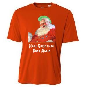 Punk Rock Christmas Santa Punk Rock Great Gift Cooling Performance Crew T-Shirt