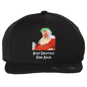 Punk Rock Christmas Santa Punk Rock Great Gift Wool Snapback Cap