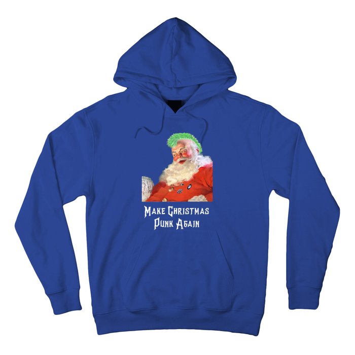 Punk Rock Christmas Santa Punk Rock Great Gift Hoodie