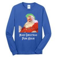 Punk Rock Christmas Santa Punk Rock Great Gift Tall Long Sleeve T-Shirt