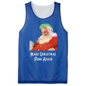 Punk Rock Christmas Santa Punk Rock Great Gift Mesh Reversible Basketball Jersey Tank