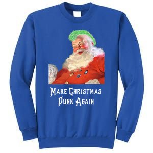 Punk Rock Christmas Santa Punk Rock Great Gift Tall Sweatshirt