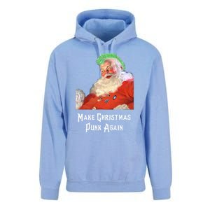 Punk Rock Christmas Santa Punk Rock Great Gift Unisex Surf Hoodie