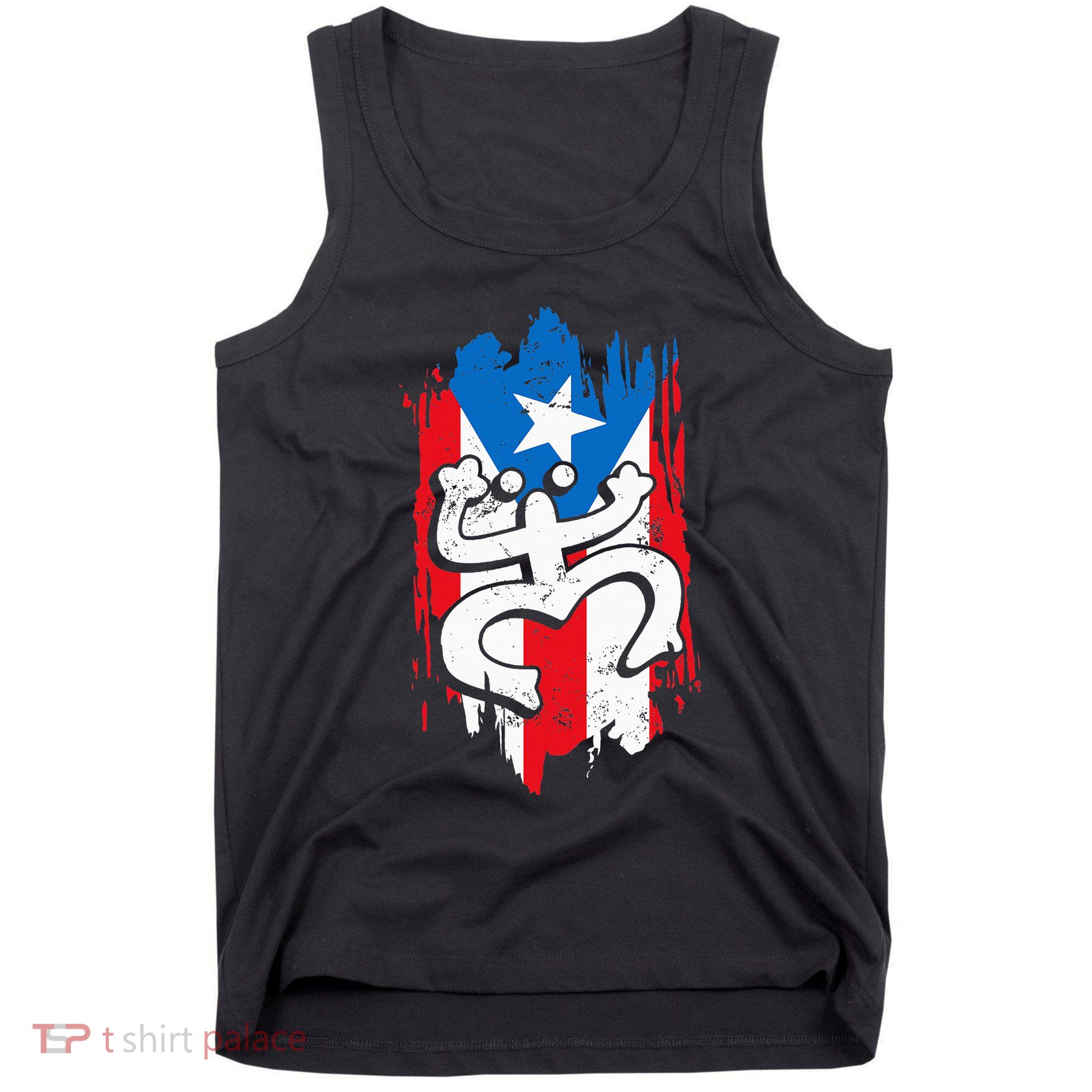Puerto Rico Coqui Taino Symbol Puerto Rican Flag Frog Retro Tank Top
