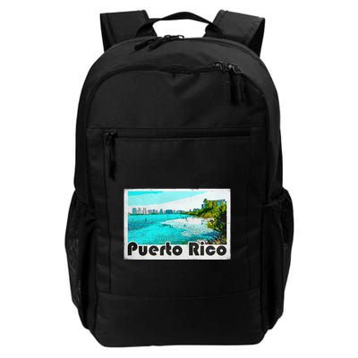 Puerto Rico Caribbean Retro Poster Backpack