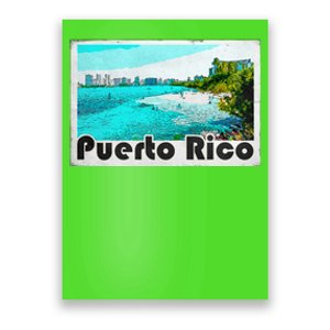 Puerto Rico Caribbean Retro Poster Poster