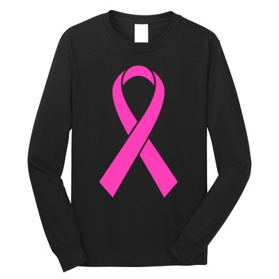 Pink Ribbon Cancer Day Breast Cancer Awareness Long Sleeve Shirt