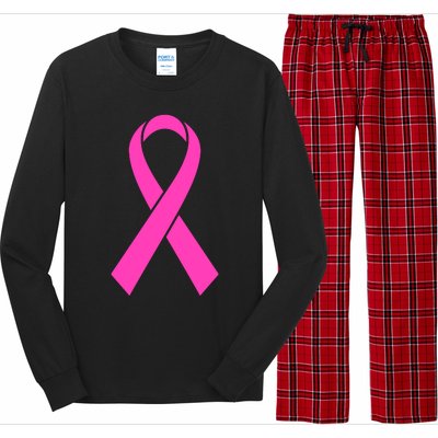 Pink Ribbon Cancer Day Breast Cancer Awareness Long Sleeve Pajama Set