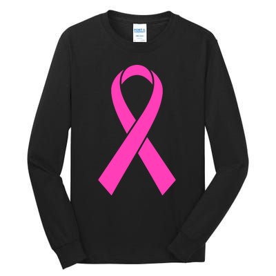 Pink Ribbon Cancer Day Breast Cancer Awareness Tall Long Sleeve T-Shirt