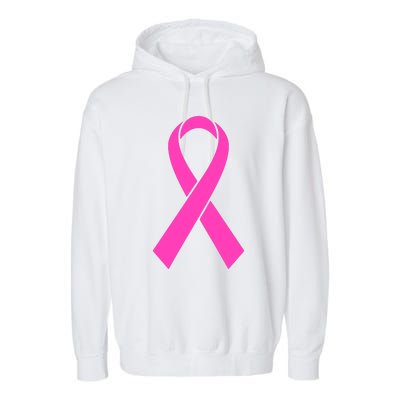 Pink Ribbon Cancer Day Breast Cancer Awareness Garment-Dyed Fleece Hoodie