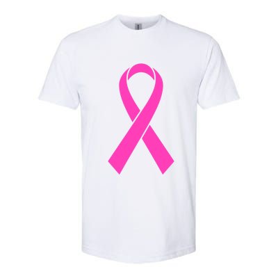 Pink Ribbon Cancer Day Breast Cancer Awareness Softstyle CVC T-Shirt