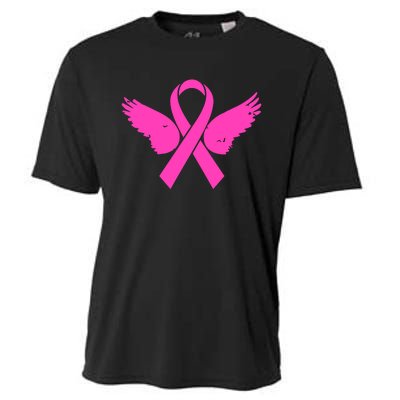 Pink Ribbon Cancer Day Breast Cancer Awareness Cooling Performance Crew T-Shirt