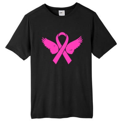 Pink Ribbon Cancer Day Breast Cancer Awareness Tall Fusion ChromaSoft Performance T-Shirt