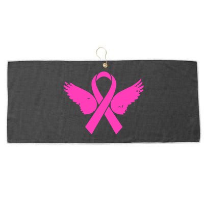 Pink Ribbon Cancer Day Breast Cancer Awareness Large Microfiber Waffle Golf Towel