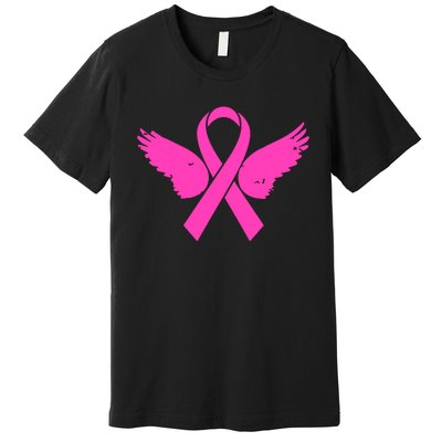 Pink Ribbon Cancer Day Breast Cancer Awareness Premium T-Shirt