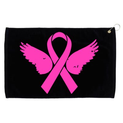 Pink Ribbon Cancer Day Breast Cancer Awareness Grommeted Golf Towel