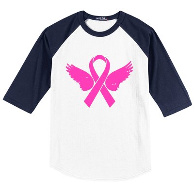 Pink Ribbon Cancer Day Breast Cancer Awareness Baseball Sleeve Shirt