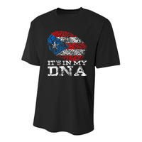 Puerto Rico DNA Celebrating Hispanic Heritage Month Youth Performance Sprint T-Shirt