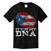 Puerto Rico DNA Celebrating Hispanic Heritage Month Kids T-Shirt