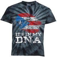 Puerto Rico DNA Celebrating Hispanic Heritage Month Kids Tie-Dye T-Shirt