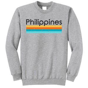 Philippines Retro Design Tall Sweatshirt