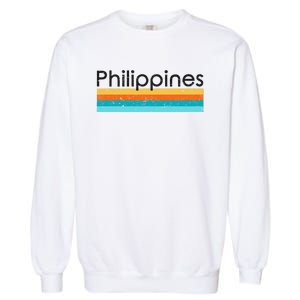 Philippines Retro Design Garment-Dyed Sweatshirt