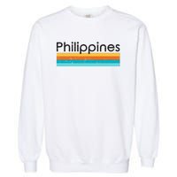 Philippines Retro Design Garment-Dyed Sweatshirt