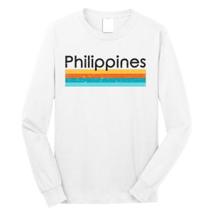 Philippines Retro Design Long Sleeve Shirt