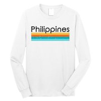 Philippines Retro Design Long Sleeve Shirt