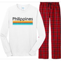 Philippines Retro Design Long Sleeve Pajama Set