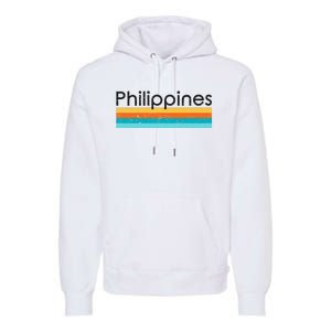 Philippines Retro Design Premium Hoodie