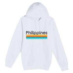 Philippines Retro Design Premium Pullover Hoodie