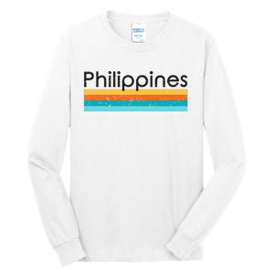 Philippines Retro Design Tall Long Sleeve T-Shirt