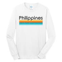 Philippines Retro Design Tall Long Sleeve T-Shirt