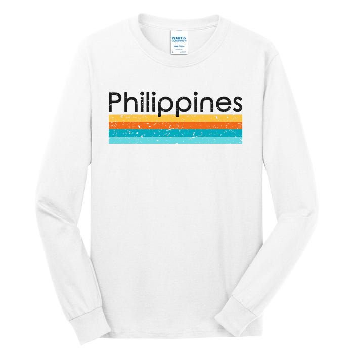 Philippines Retro Design Tall Long Sleeve T-Shirt