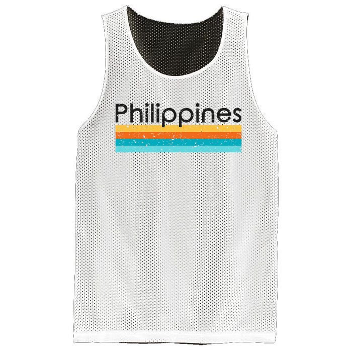 Philippines Retro Design Mesh Reversible Basketball Jersey Tank