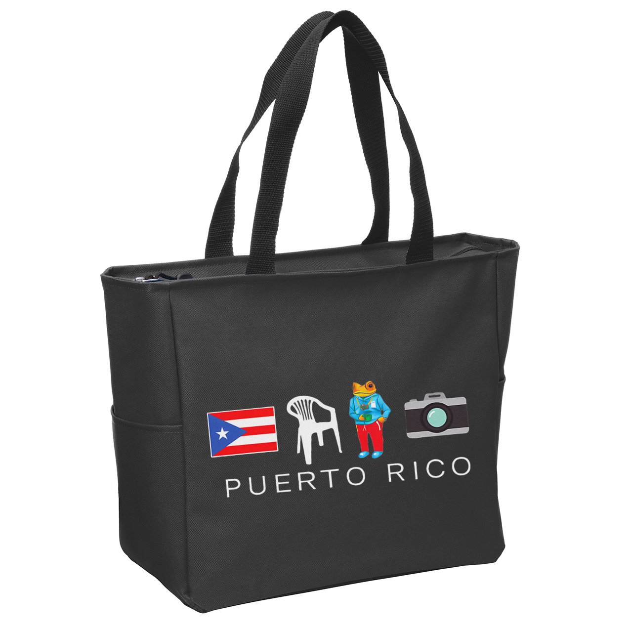 Puerto Rico Dtmf Zip Tote Bag