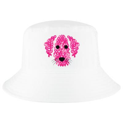 Pink Ribbon Dog Inspirational Breast Cancer Awareness Gift Cool Comfort Performance Bucket Hat