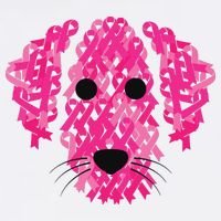 Pink Ribbon Dog Inspirational Breast Cancer Awareness Gift Cooling Performance Crew T-Shirt