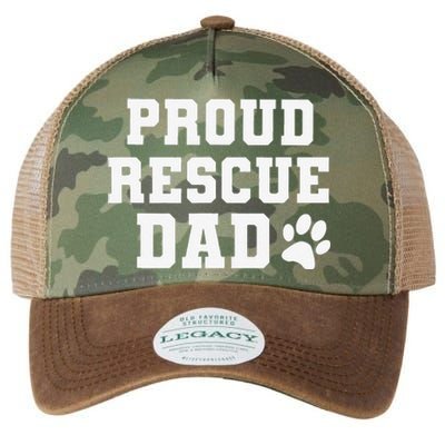 Proud Rescue Dog Dad Fathers Day Gift For Dog Lovers Dog Dad Legacy Tie Dye Trucker Hat