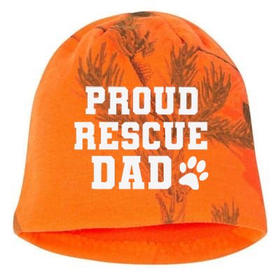 Proud Rescue Dog Dad Fathers Day Gift For Dog Lovers Dog Dad Kati - Camo Knit Beanie