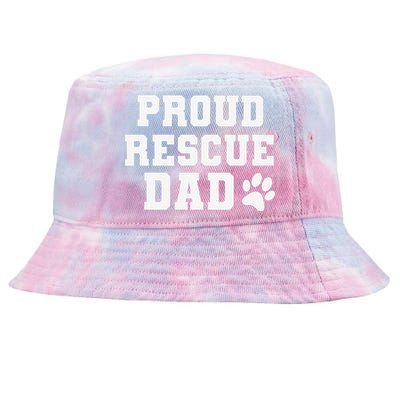 Proud Rescue Dog Dad Fathers Day Gift For Dog Lovers Dog Dad Tie-Dyed Bucket Hat