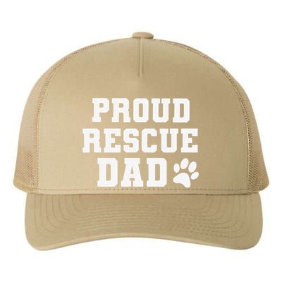 Proud Rescue Dog Dad Fathers Day Gift For Dog Lovers Dog Dad Yupoong Adult 5-Panel Trucker Hat