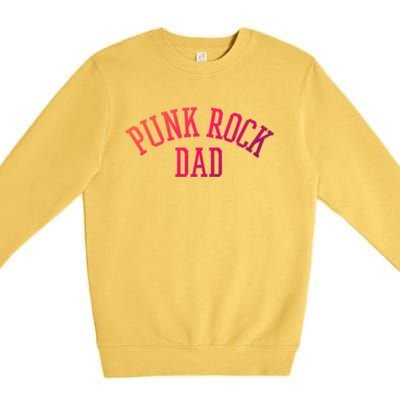 Punk Rock Dad Gift Tattoos Punker Rocker Ska Band Music Funny Gift Premium Crewneck Sweatshirt