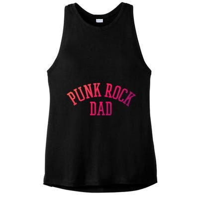 Punk Rock Dad Gift Tattoos Punker Rocker Ska Band Music Funny Gift Ladies PosiCharge Tri-Blend Wicking Tank