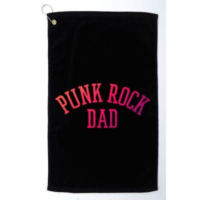 Punk Rock Dad Gift Tattoos Punker Rocker Ska Band Music Funny Gift Golf Towel