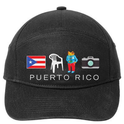 Puerto Rico Dtmf 7-Panel Snapback Hat